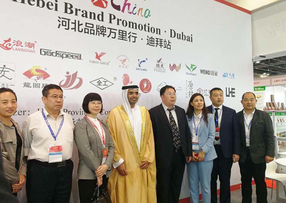 Guangshun Bags exhibition team and brand promotion in Dubai