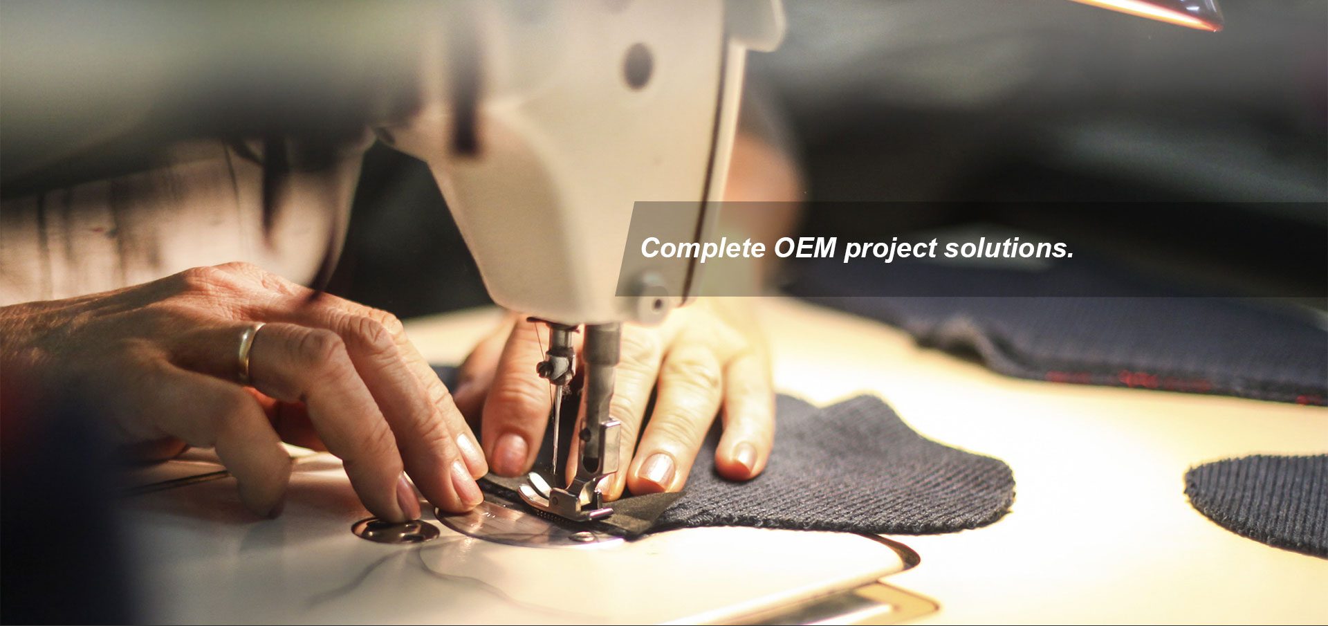 OEM sewing production for custom bag manufacturing